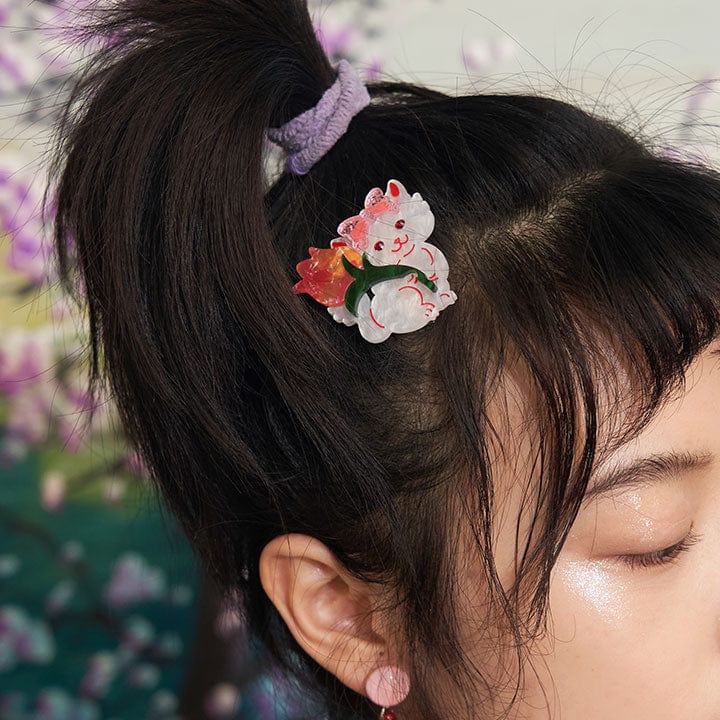 Pink Kawaii Women's Cat Hair Pin