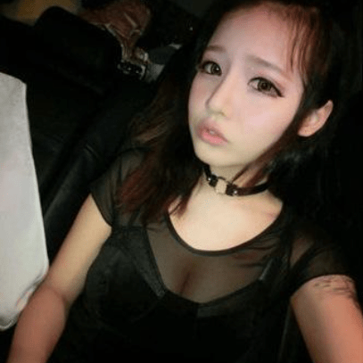 Women's Punk Plain Black Choker