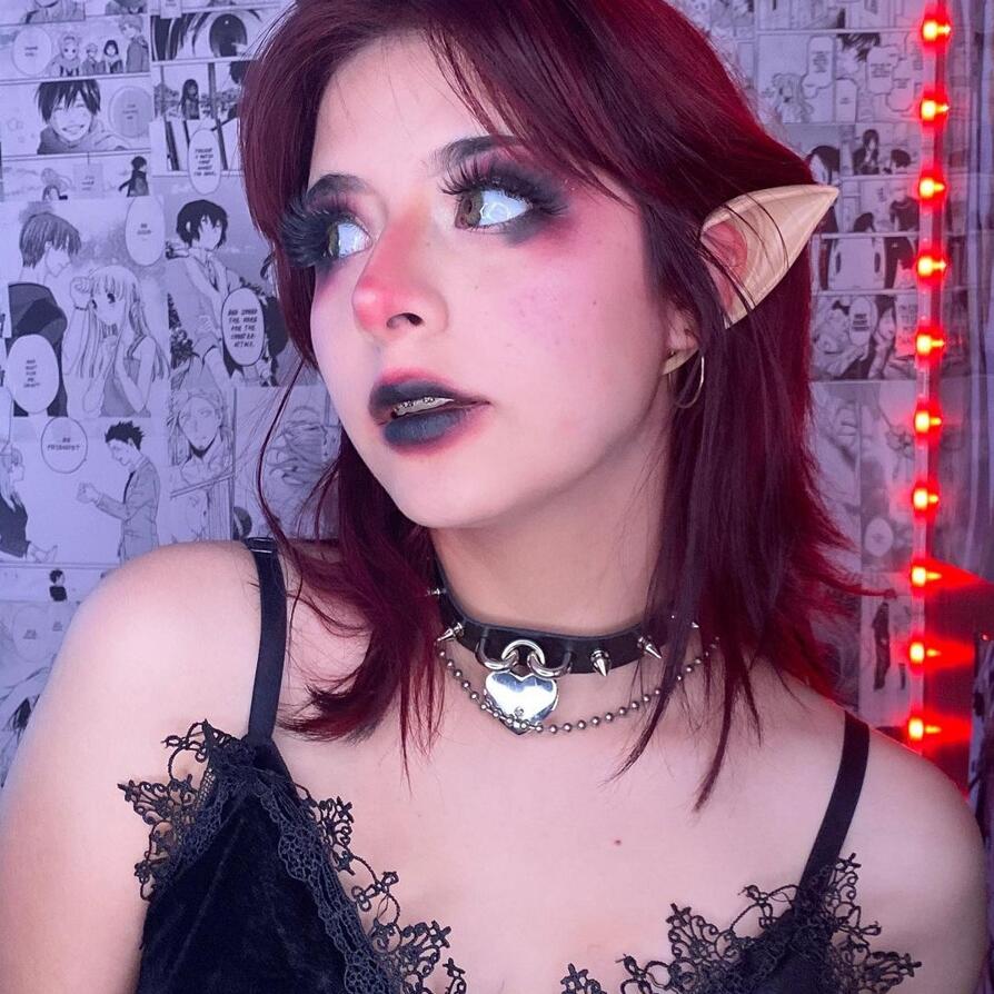 PUNK DESIGN Women's Punk Rivet Heart Choker Necklace With Key