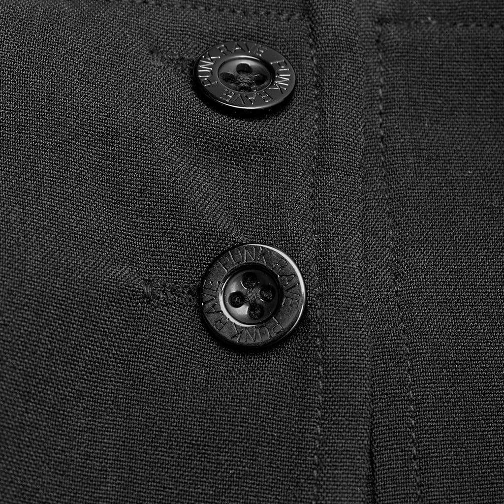 Men's Black Japanese Warrior Pantskirts With Harness