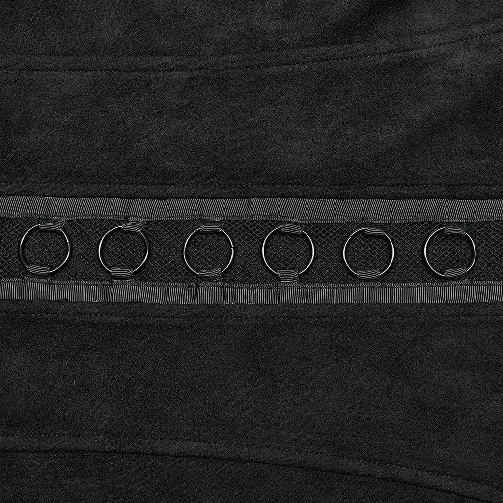 PUNK RAVE Men's Punk Cutout Buckles Vest