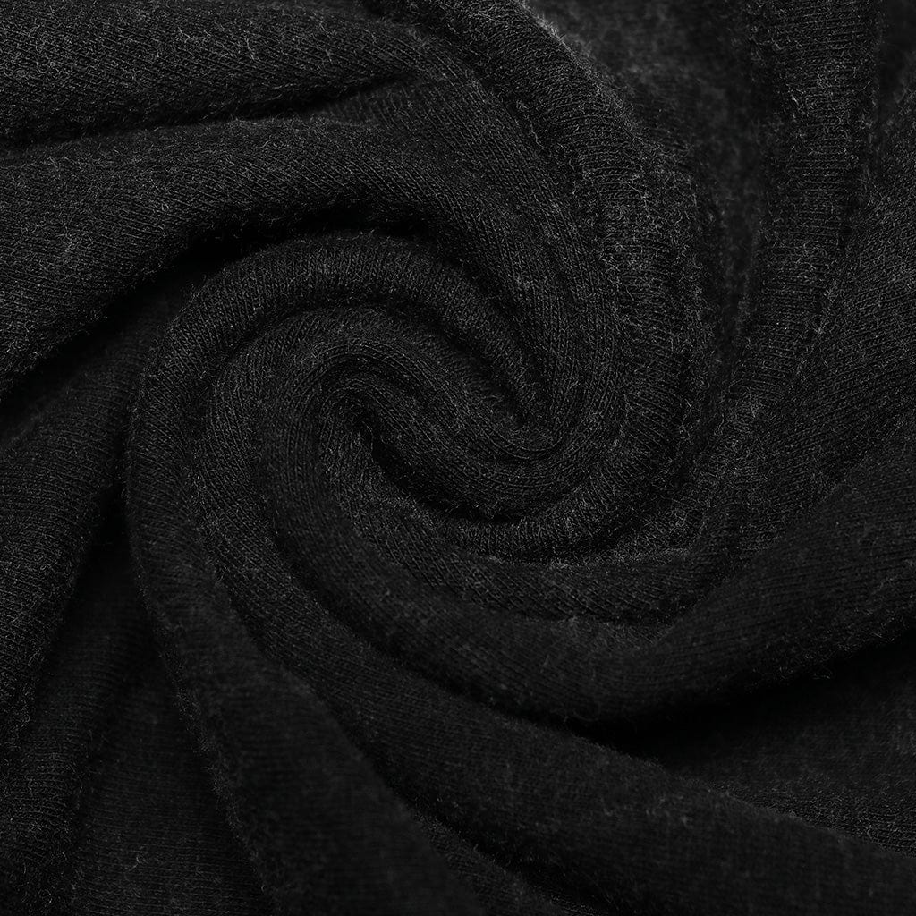 PUNK RAVE Men's Punk Irregular Distressed Tank Top with Hood