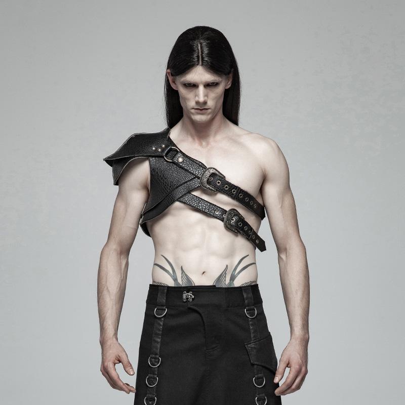 Men's Steampunk Faux Leather Harness