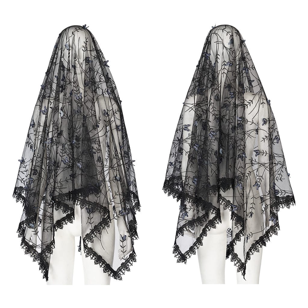 PUNK RAVE Women's Gothic Floral Headwear