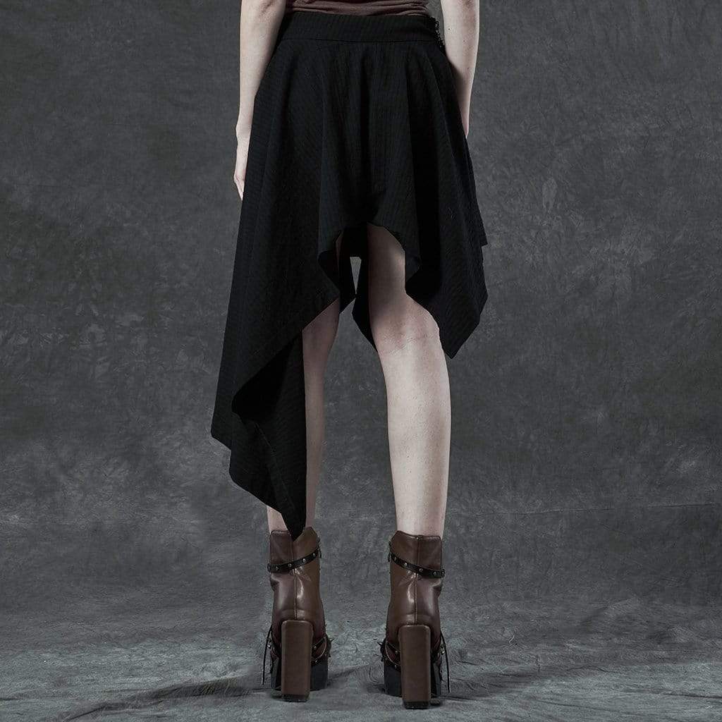 Women's Gothic Irregular Skirts With Belt