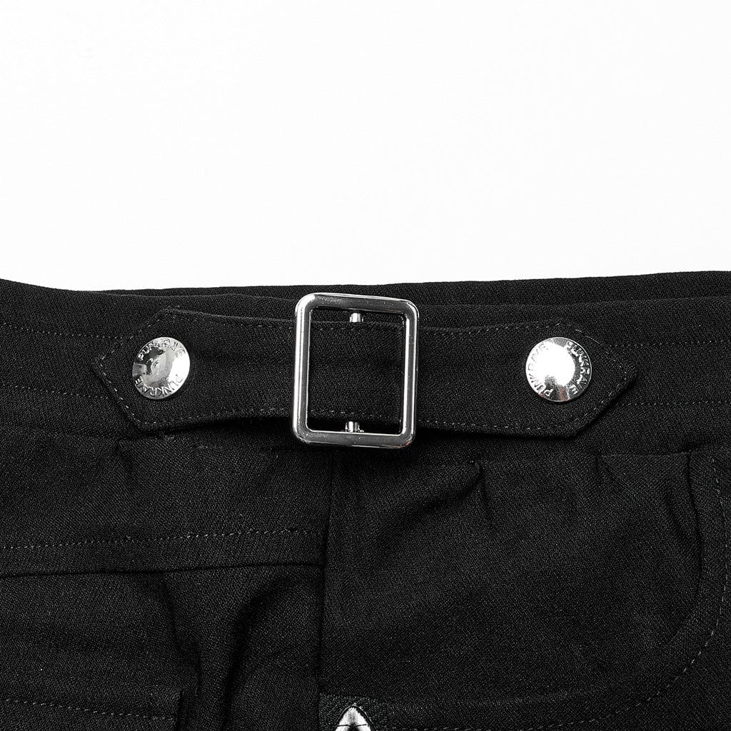 PUNK RAVE Women's Punk Chain Printed Leggings