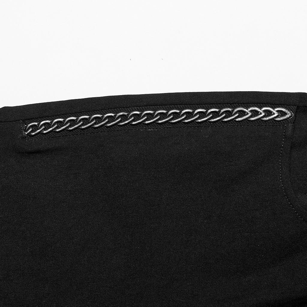 PUNK RAVE Women's Punk Chain Printed Leggings