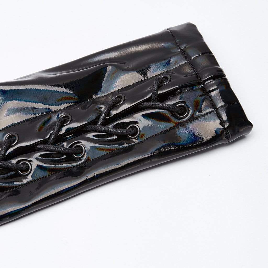 Punk Rave Women's Punk Faux Leather Long Jacket