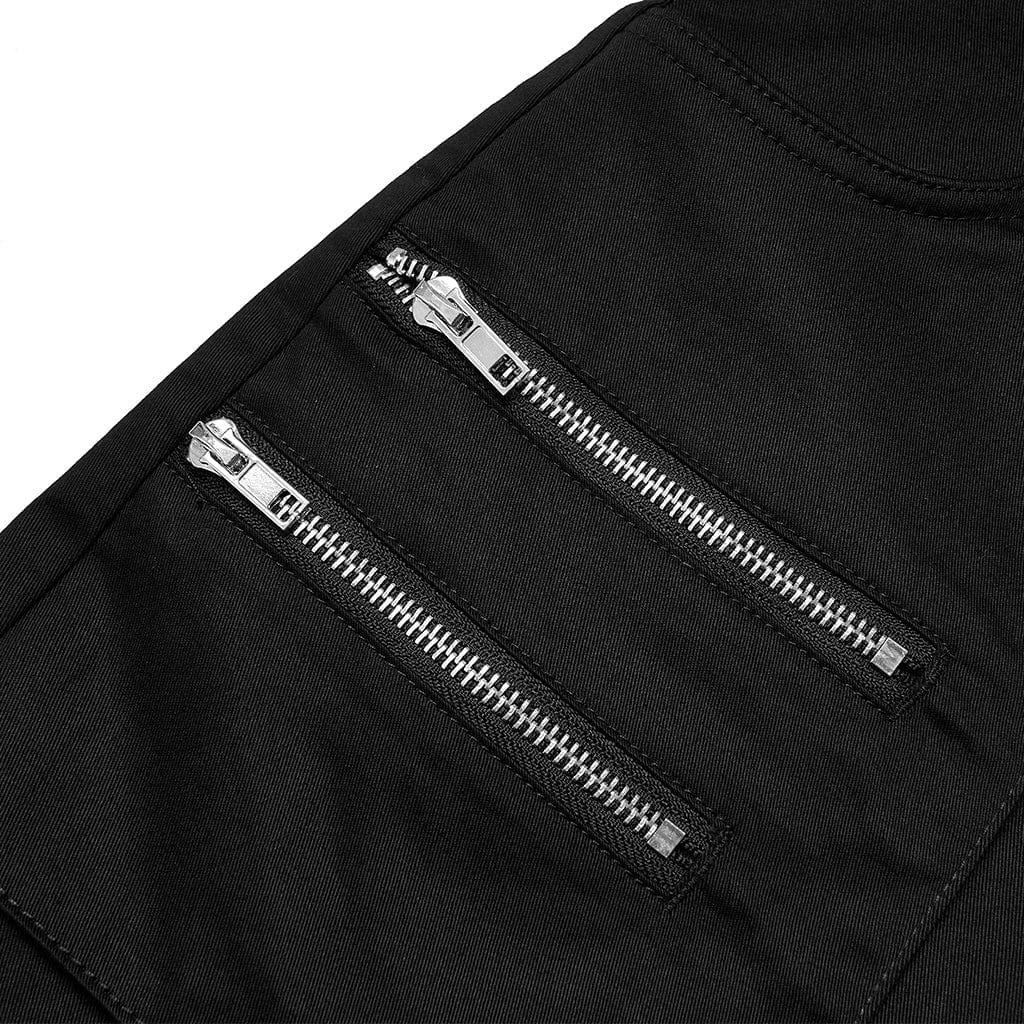 Punk Rave Women's Punk Industrial Style A-line Short Skirt