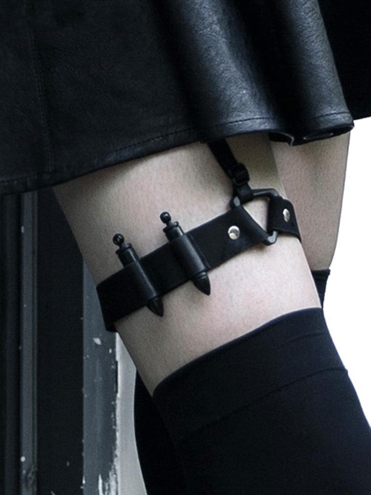 punk rave Women's Punk Sexy Bullets Leg Rings Garters