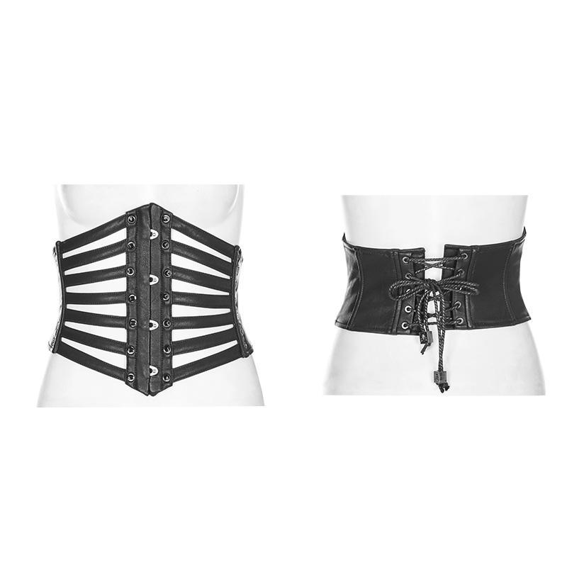 Women's Strappy Leather Punk Girdle