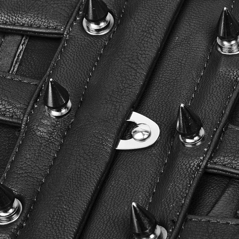 Women's Strappy Leather Punk Girdle