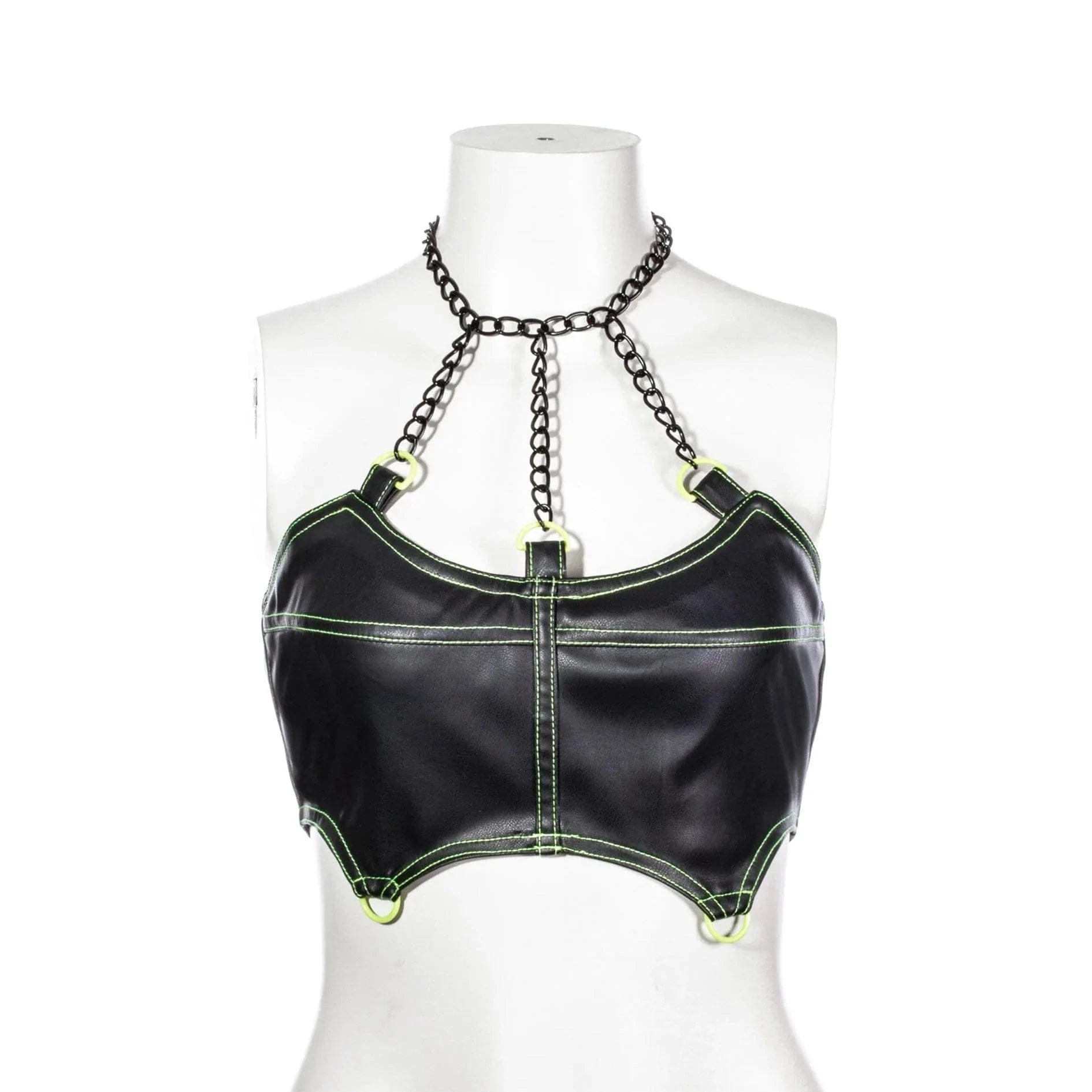 RNG Women's Punk Chain Halterneck Bustier
