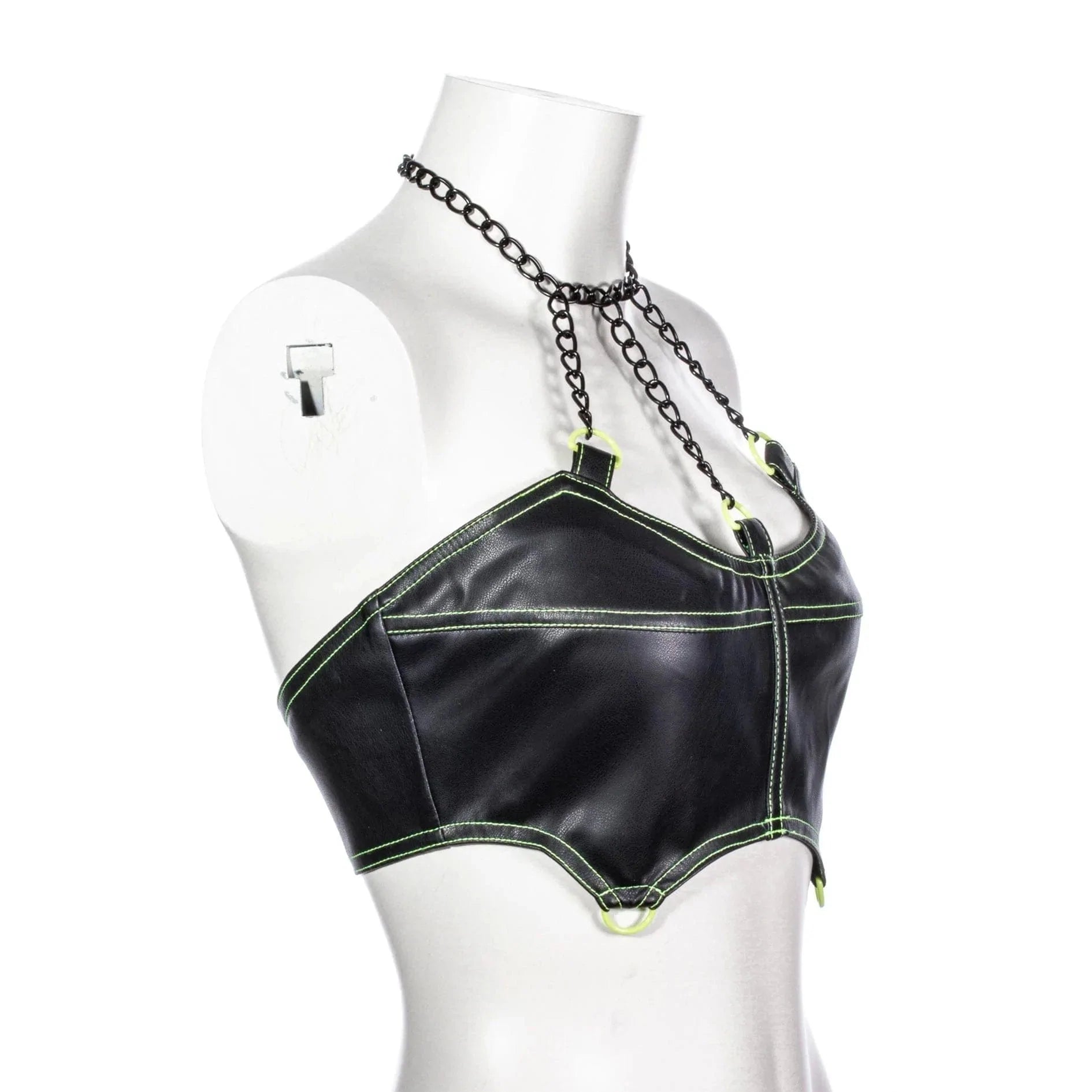 RNG Women's Punk Chain Halterneck Bustier