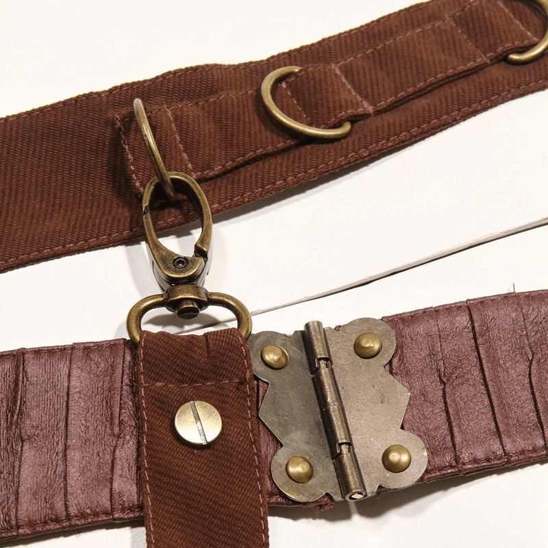 RQ-BL Goth Waist Belt with Pouch