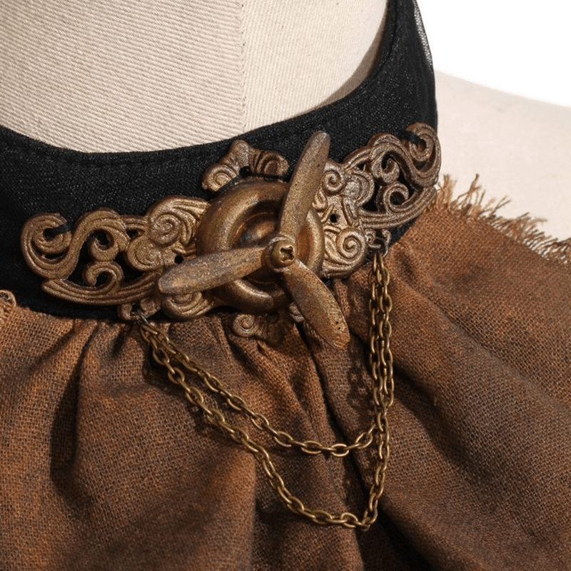 RQ-BL Steampunk Airplane Rotor Jabot