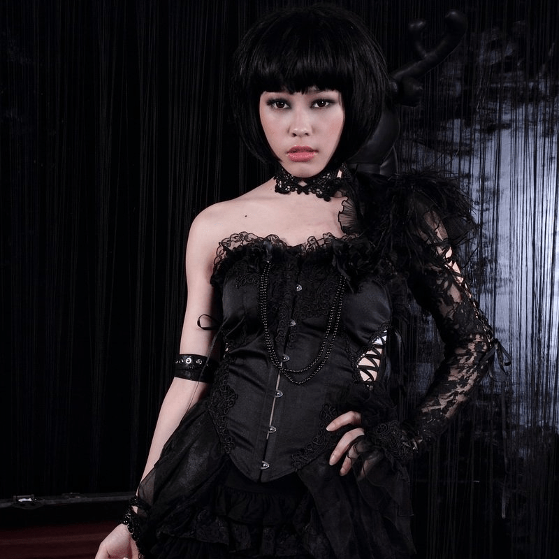 RQ-BL Vintage Goth Collar and Cuff