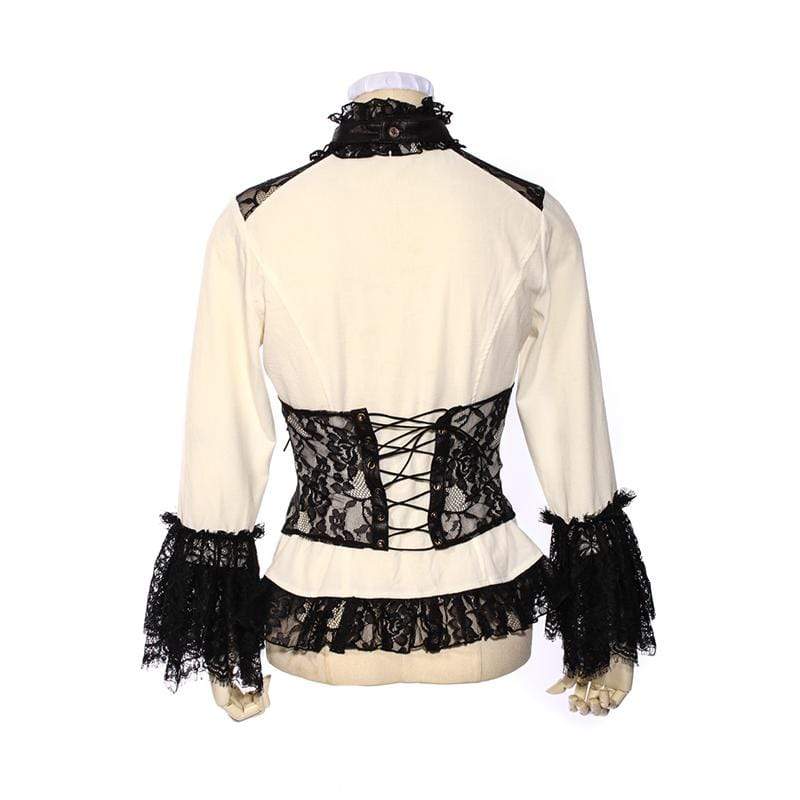 RQ-BL Women's Highly Detailed Steampunk Short Top