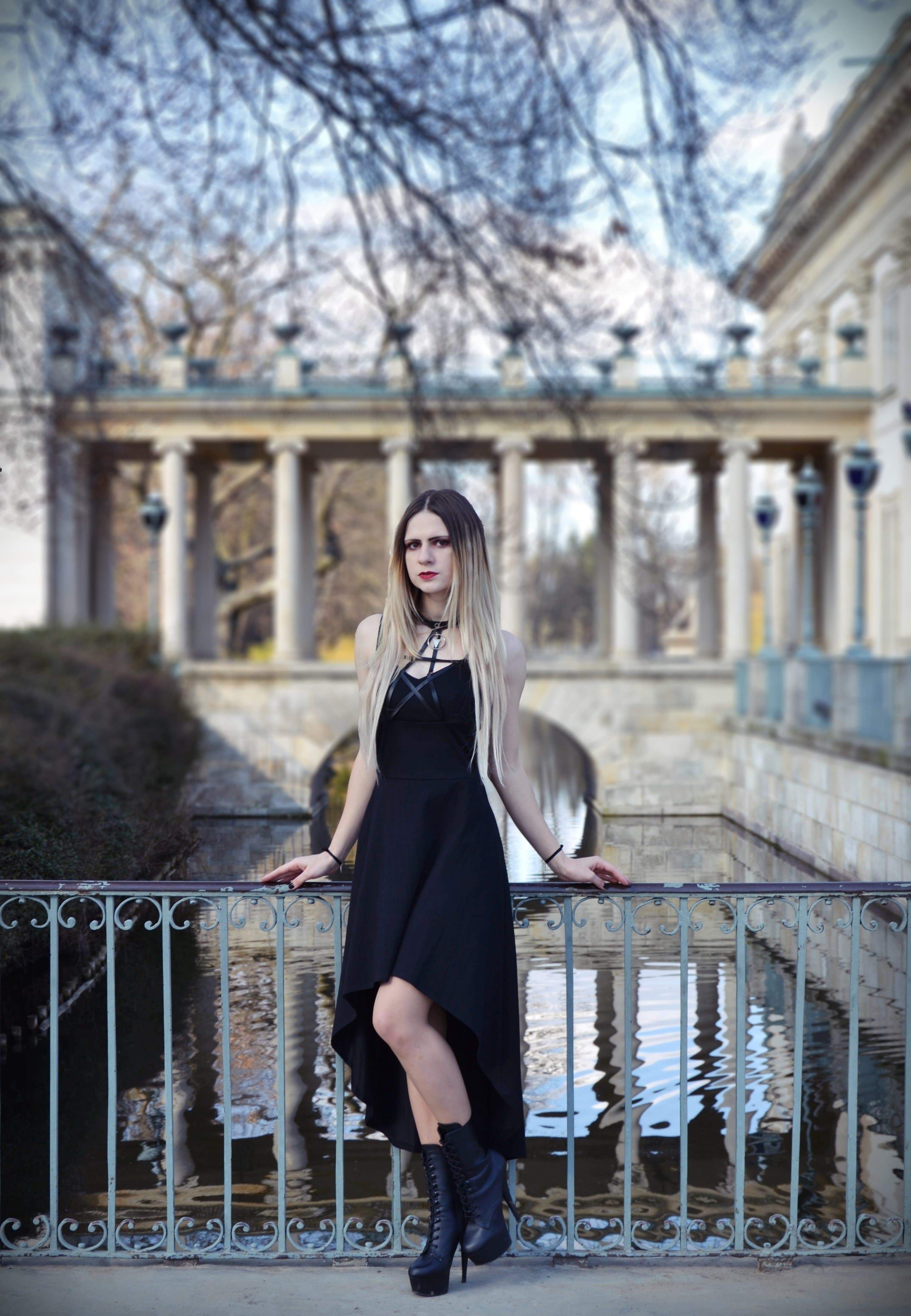 How to rock a little black dress the goth way