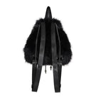 DEVIL FASHION Women's Gothic Plush Chains Spider Backpack Black