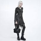 DEVIL FASHION Women's Gothic Rivet Bat Tote Bag