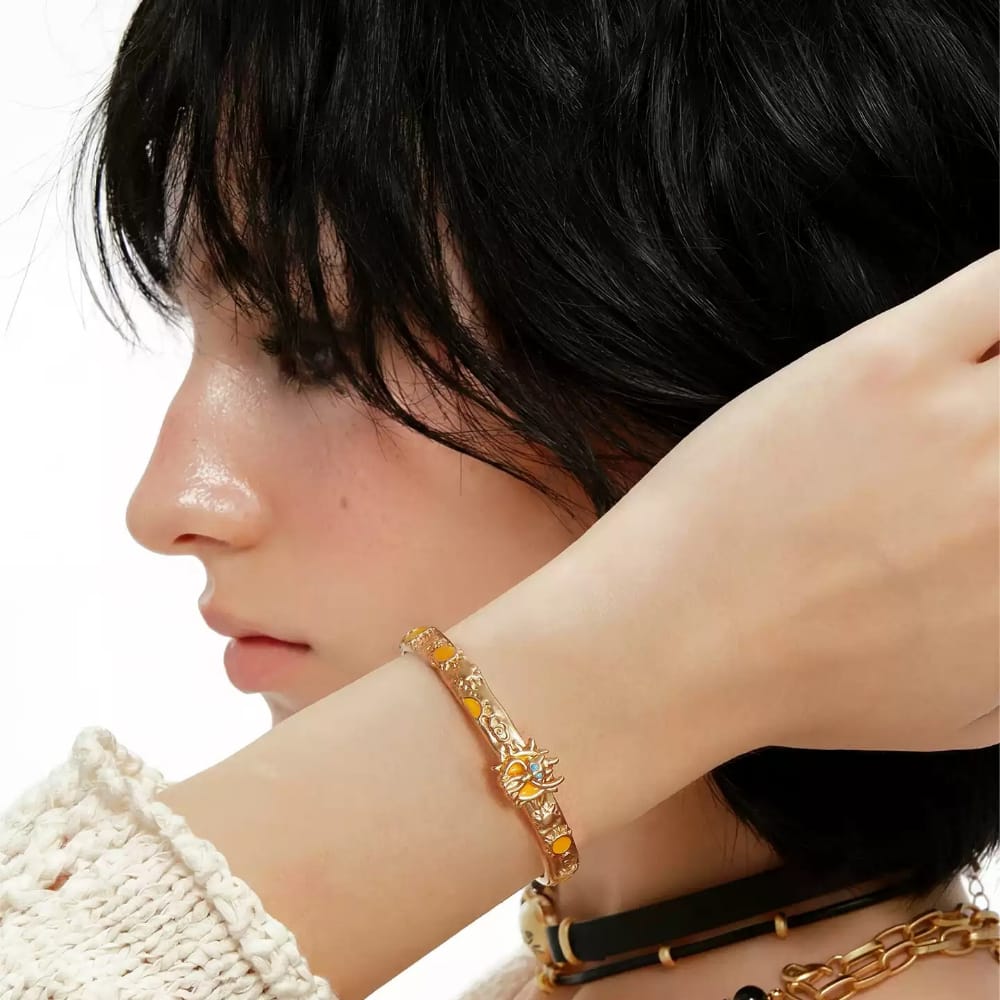 Kobine Women's Grunge Sun Cat Bracelet