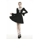 Darkinlove Womeb's Lace Collar Flare Sleeve Dresses