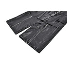 Darkinlove Women's Cyberpunk Big Pocket Spiked Zipper Straight-leg Pants