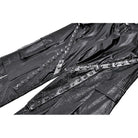 Darkinlove Women's Cyberpunk Big Pocket Spiked Zipper Straight-leg Pants