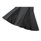 Darkinlove Women's Cyberpunk Lace-up Eyelet Mesh Splice Mermaid Skirt