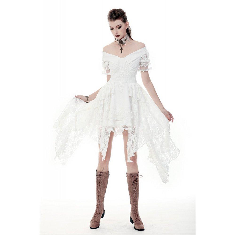 Darkinlove Women's Gorgeous Off-shoulder Full Lace Wedding Dresses