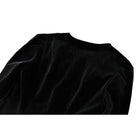 Darkinlove Women's Gothic Applique Two‑Tone Zipper Velvet Tailcoat Jacket