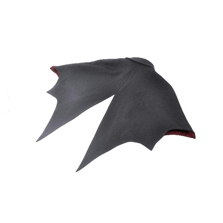 Darkinlove Women's Gothic Batwing Diamond Cape Black Red