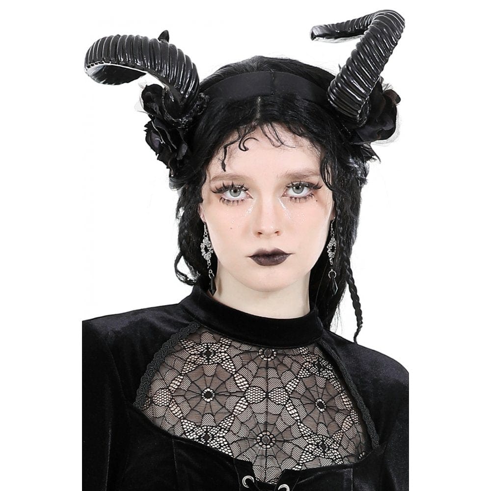Darkinlove Women's Gothic Beaded Cross Earrings