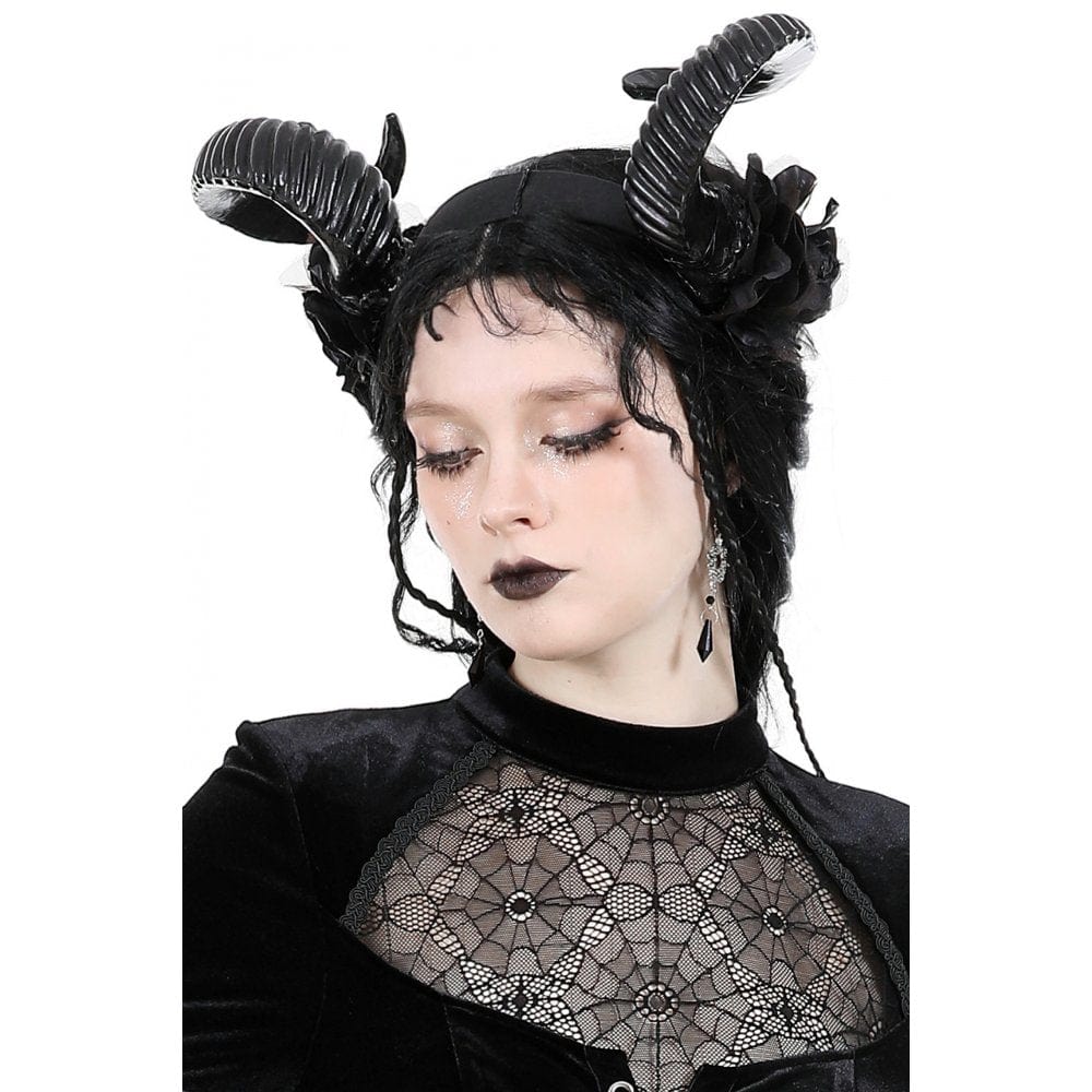 Darkinlove Women's Gothic Beaded Cross Earrings