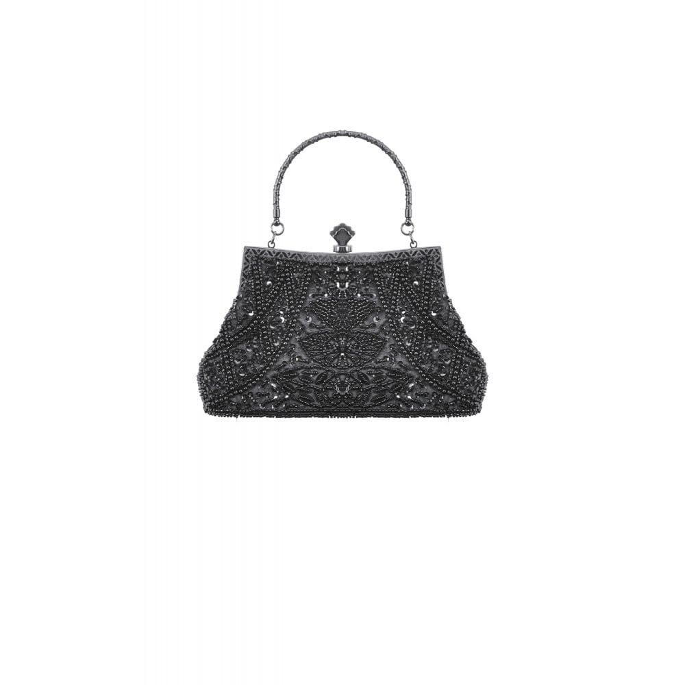 Darkinlove Women's Gothic Beaded Diamante Evening Bag