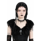 Darkinlove Women's Gothic Beaded Lace Choker