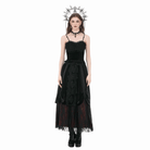 Darkinlove Women's Gothic Beaded Tassel Velvet Bustier