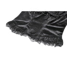 Darkinlove Women's Gothic Beaded Tassel Velvet Bustier
