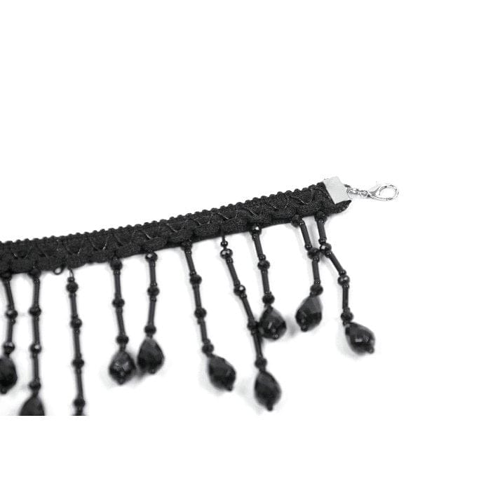 Darkinlove Women's Gothic Beaded Tassels Choker