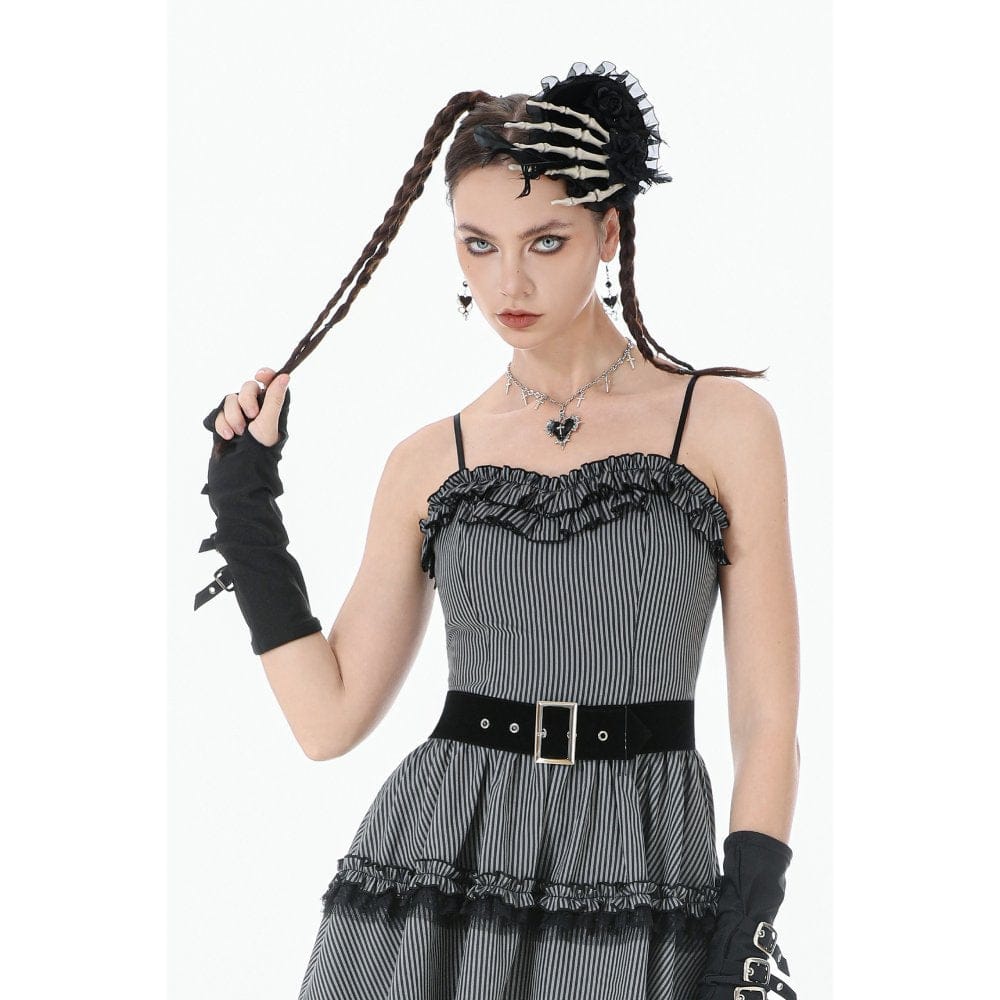 Darkinlove Women's Gothic Beaded Tassels Choker