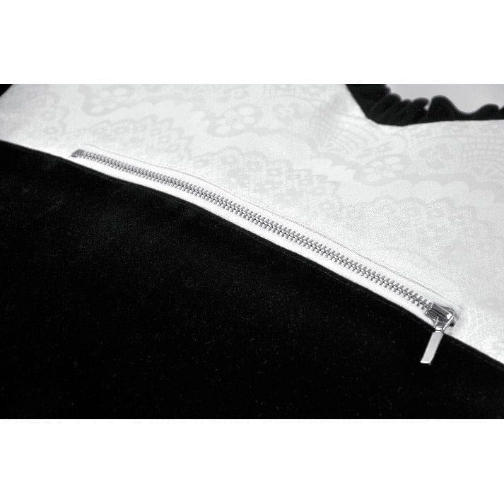 Darkinlove Women's Gothic Bow Black&White Heart Bag