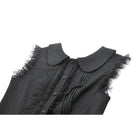 Darkinlove Women's Gothic Bowknot Pleated Sleeveless Dress