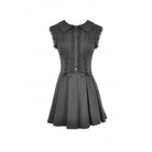 Darkinlove Women's Gothic Bowknot Pleated Sleeveless Dress