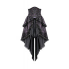 Darkinlove Women's Gothic Butterfly Bowknot Lace-up High-Low Skirt