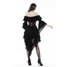 Darkinlove Women's Gothic Butterfly Embroidered Lace Underbust Corset