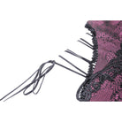 Darkinlove Women's Gothic Butterfly Embroidered Lace Underbust Corset