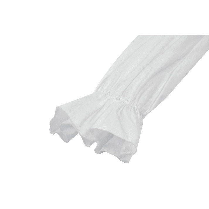 Darkinlove Women's Gothic Contrast Color Harlequin Puff Sleeved Dress