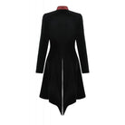 Darkinlove Women's Gothic Contrast Color Mock Two-piece Swallow-tailed Jacket