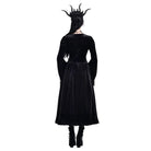 Darkinlove Women's Gothic Contrast Color Square-cut Collar Bell Sleeve Maxi Dress